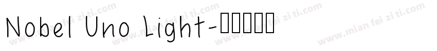 Nobel Uno Light字体转换